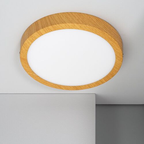 Ledkia Plafón LED 18W Circular Aluminio Ø210 mm Slim CCT Seleccionable Galán SwitchDimm Natural