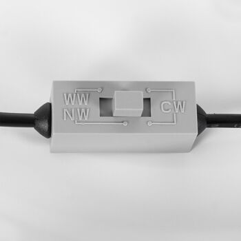 Ledkia Plafonnier LED 18W Carré Aluminium 210x210 mm Slim CCT Sélectionnable Switch GalanDimm Gris 6