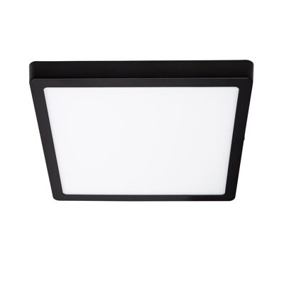 Ledkia LED Ceiling Light 24W Square Aluminum 280x280 mm Slim CCT Selectable Galan SwitchDimm Black