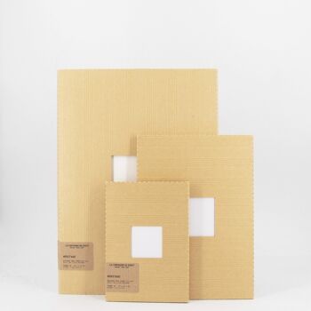 Recharge papier - MEDIUM White Vellum w/ lines leather refill 3