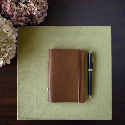 Refillable diary - NOVUM ORGANUM SMALL Cuba Libre (chestnut)