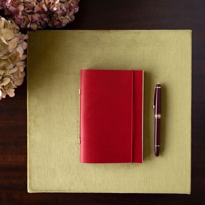 Refillable diary - NOVUM ORGANUM SMALL Garance (Red)