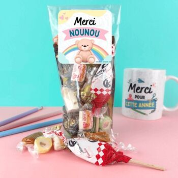 Sachet bonbon années 60 et 70 - Merci Nounou