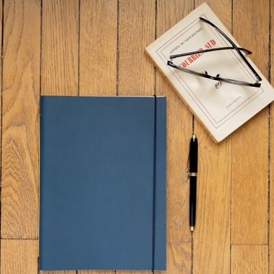 Agenda ricaricabile - NOVUM ORGANUM LARGE Cobalt (blu)