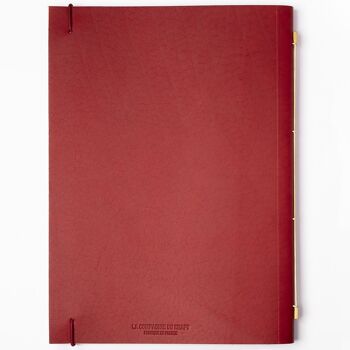 Agenda rechargeable - NOVUM ORGANUM LARGE Garance (Red) 4