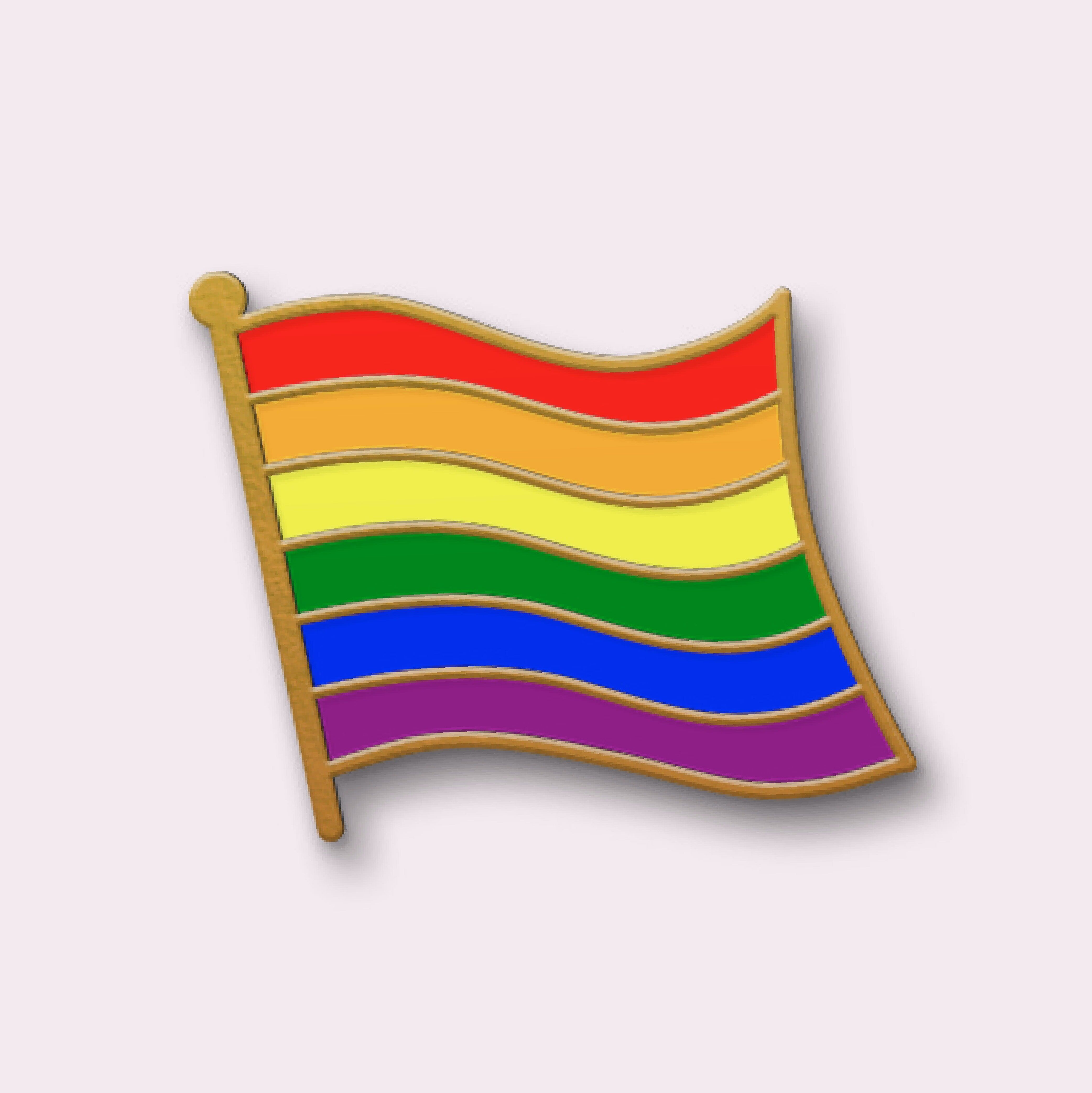 10 Spille - Bandiera LGBT - Spille LGBT - Collezione "The Flags".