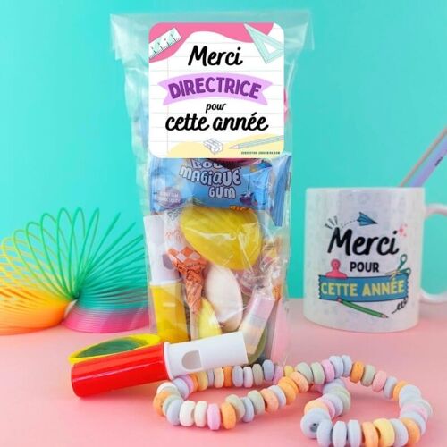 Sachet bonbon années 80 et 90 - Merci Directrice