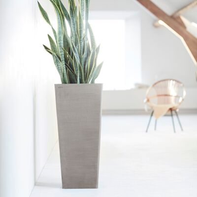 Pot Cube Medium Taupe L31 H56 | Rotterdam ECOPOTS