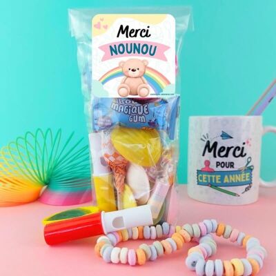 Sachet bonbon années 80 et 90 - Merci Nounou