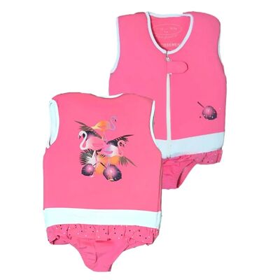 Maillot de bain flottant fille : Flamingo