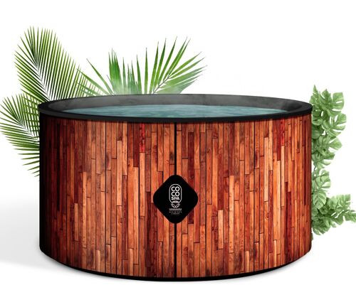 Spa gonflable COCO SPA - EXOTIK | 6 personnes| 180 cm de diamètre | Chauffant & massant