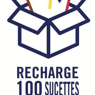 Carton recharge de 100 sucettes assorties fruits Pierrot Gourmand