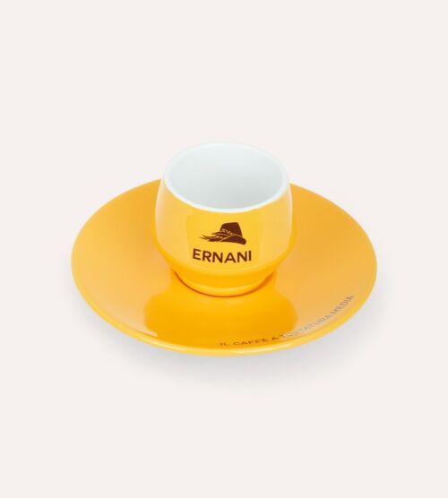 Espresso Yellow cup Ernani - pack of 4 pieces
