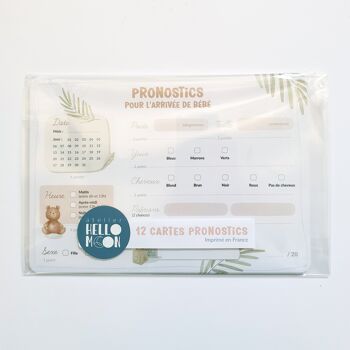 Cartes de pronostics pour la naissance de bébé 1