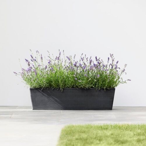 Balconnière Anthracite L55 | Bruges ECOPOTS (Réserve d'eau incluse)