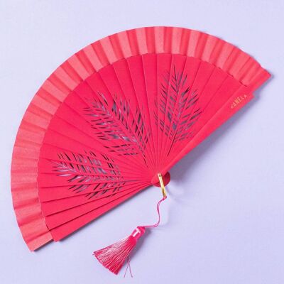 Palm Magenta Fan