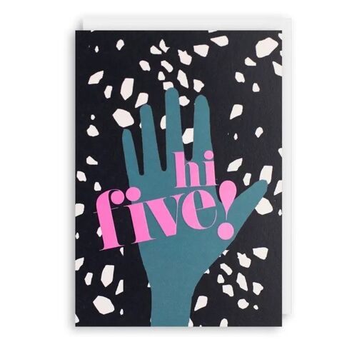 HI FIVE Birthday New Job Congratulations Card