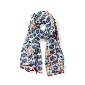 Foulard en soie imprimé pour homme et femme Bulan 1