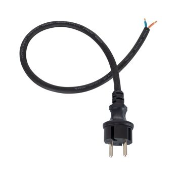 Ledkia Guirlandes Extérieures Câble Électrique Plat avec Support de Lampe E27 Personnalisé Noir 10m 2