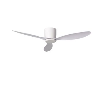 TechBrey Weimar Ventilateur de plafond extérieur blanc 132 cm Moteur CC 1