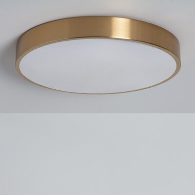 Ledkia Plafoniera LED 18W Circolare Metallo Ø300 mm CCT Selezionabile Haydn Gold