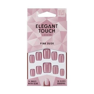 Elegant Touch – Künstliche Nägel in Pink Dusk
