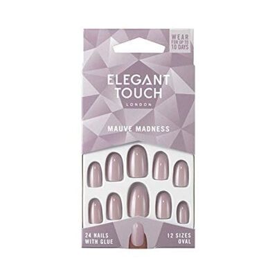 Elegant Touch - Malva locura uñas postizas