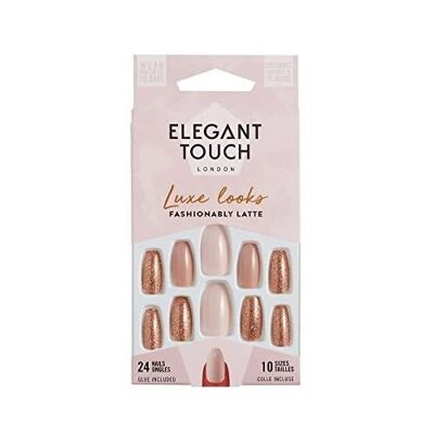 Elegant Touch - Luxe Looks Fashionably Latte False Nails