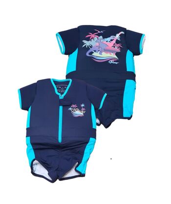 Maillot de bain flottant garçon : Dino Island 2