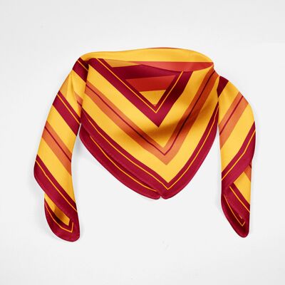 Square silk scarf Nera v2