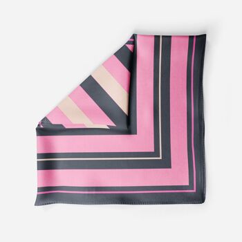 Foulard carré Nera v3 rose 4