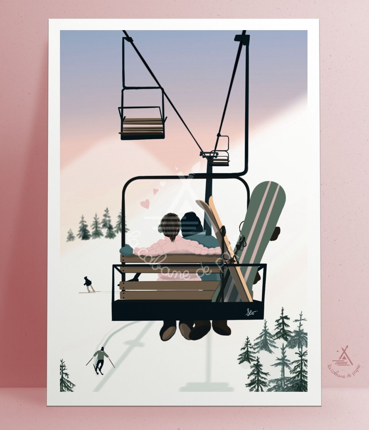 A4-Plakat: Mit Dir zu den Gipfeln