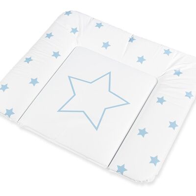 Changing pad 'Comfort', foil, design 'Star', light blue