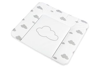 Matelas à langer 'Comfort', feuille, design 'Clouds', gris 2