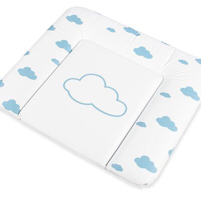 Changing mat 'Comfort', foil, design 'Clouds', light blue