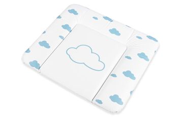 Matelas à langer 'Comfort', feuille décor 'Clouds', bleu clair 2