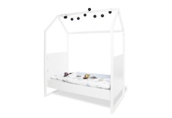 Chambre d'enfant 'Hilda & Pan' extra large, blanc, avec étagère murale 4