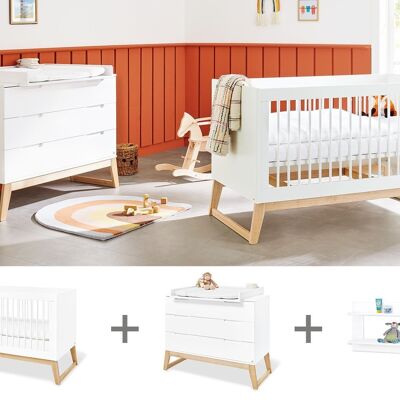 Children's room 2-piece 'Bridge' wide, incl. wall shelf