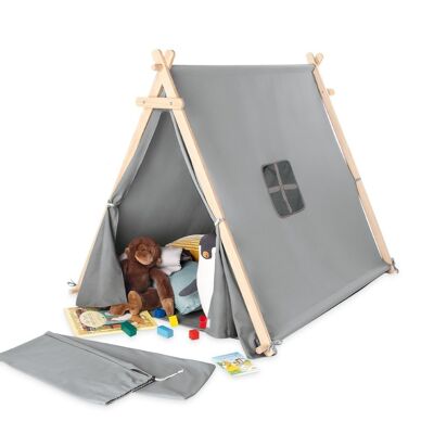 Tienda de campaña 'Noah', gris, con ventana