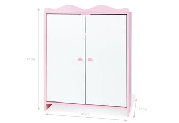 Armoire de poupée 'Jasmin', rose 3