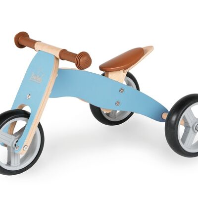 Mini tricycle 'Charlie', blue/nature