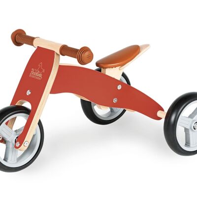Mini tricycle 'Charlie', red/nature