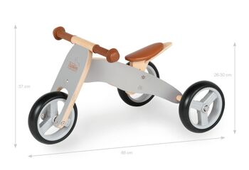 Mini tricycle 'Charlie', gris/nature 2