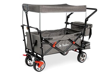 Chariot pliable 'AddPlus' avec frein, gris chiné 1