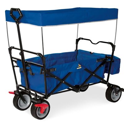 Collapsible cart 'Paxi dlx' with brake, blue