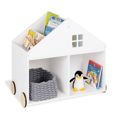 Libreria per bambini con ruote 'Hus' (con FSC)