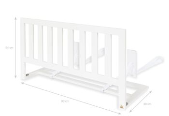 Barrière de lit pour lits boxspring 'Classic', blanc noble mat 3