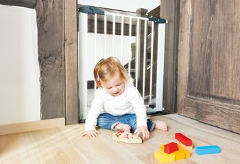 Porte et barrière d'escalier 'Baby Lock Premium', laqué clair 3