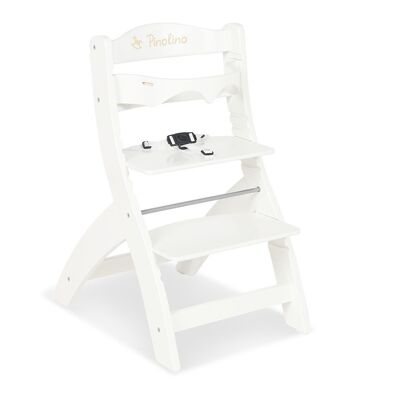 Silla de escalera 'Thilo', lacada en blanco