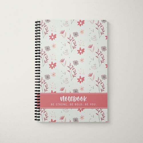 Lined Notebook A5 Bright Floral